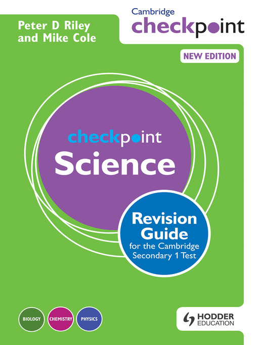 Cover image for Cambridge Checkpoint Science Revision Guide for the Cambridge Secondary 1 Test